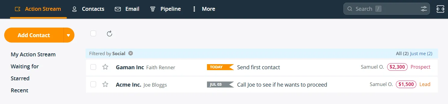 segment leads to send emails
