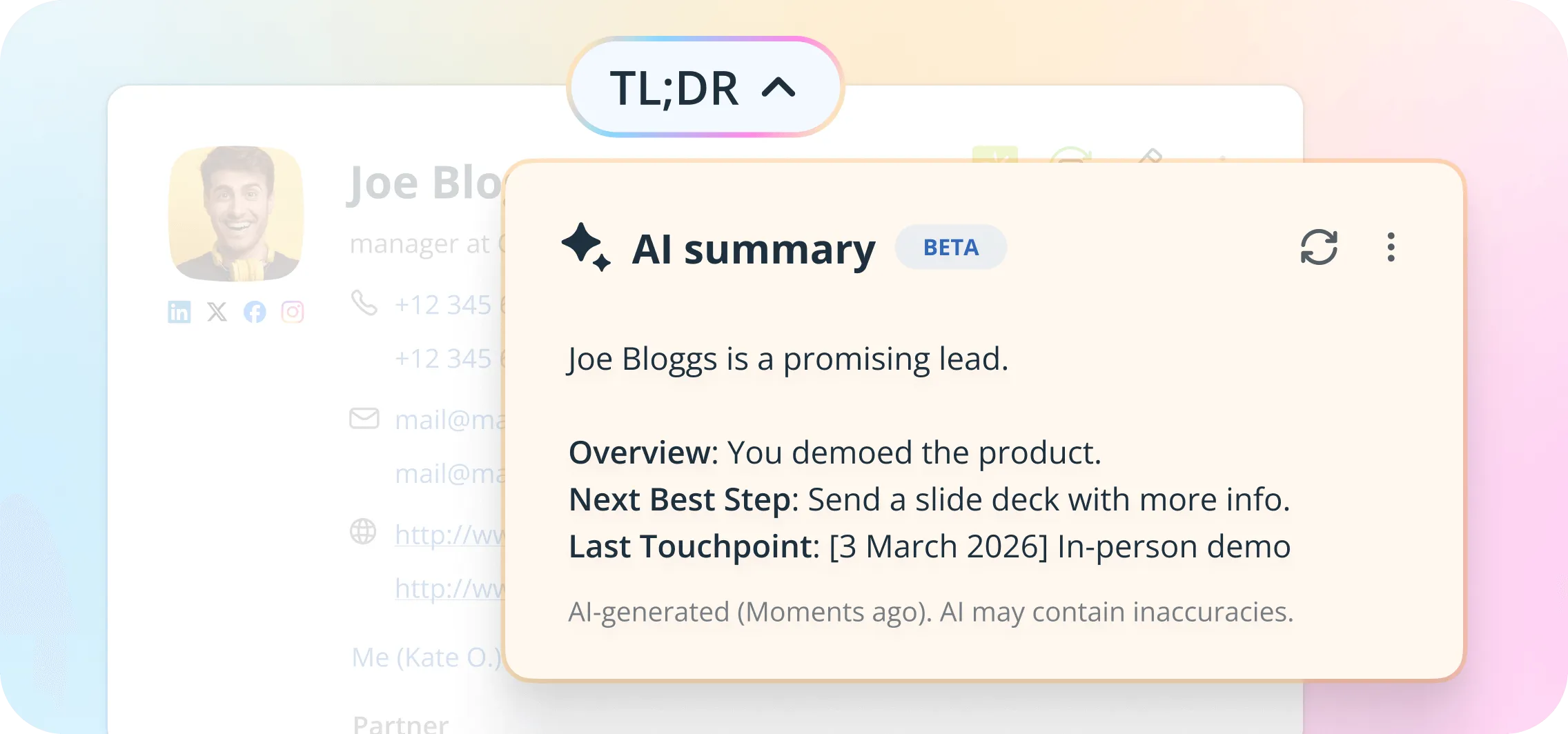 ai assistant in your crm