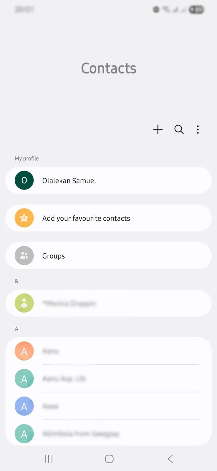 android contacts manager