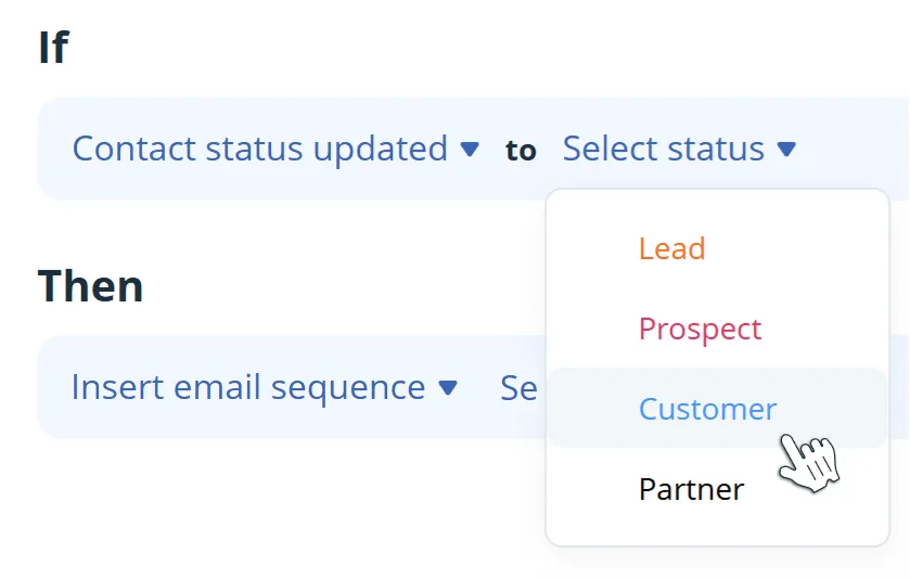 trigger an automated email sequence