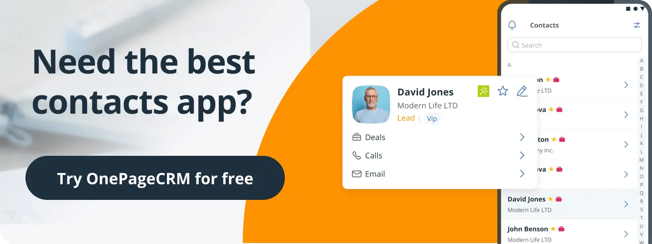 best contacts app banner