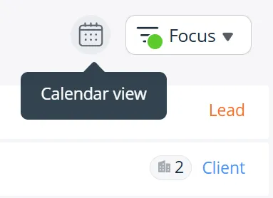 calendar view crm