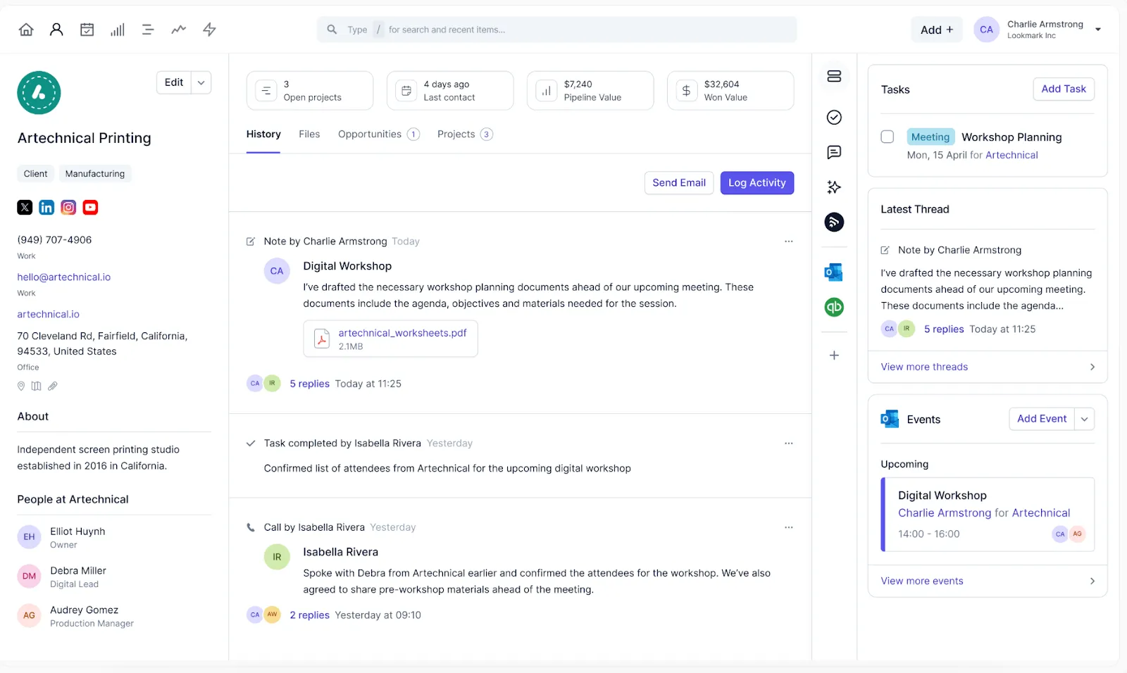 Capsule CRM software for small business sales and contact management