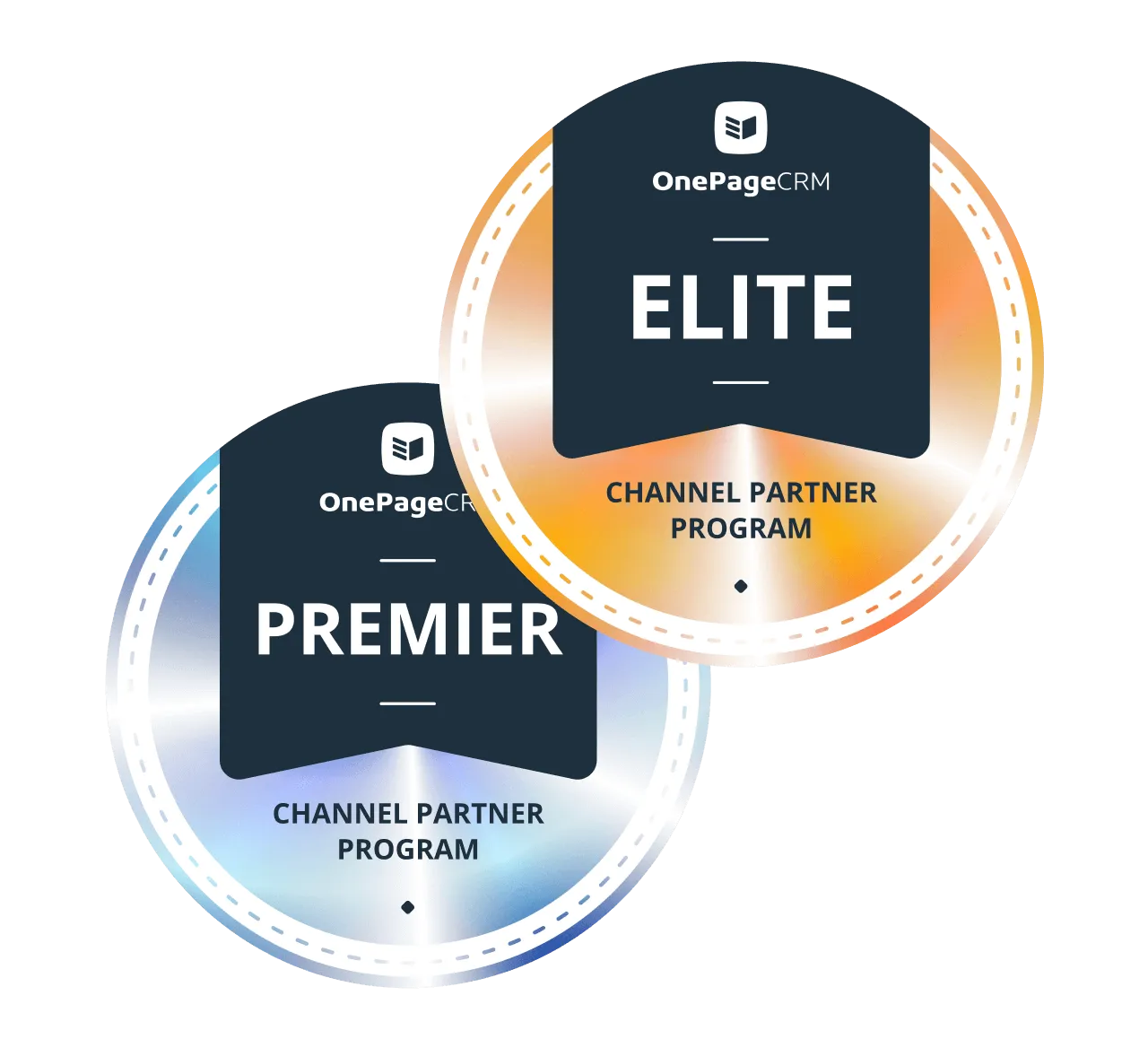 The OnePageCRM Channel Partner Program badge