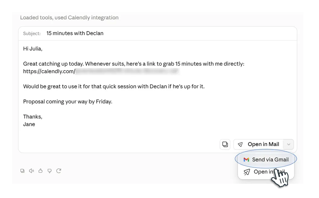 gmail mcp in claude
