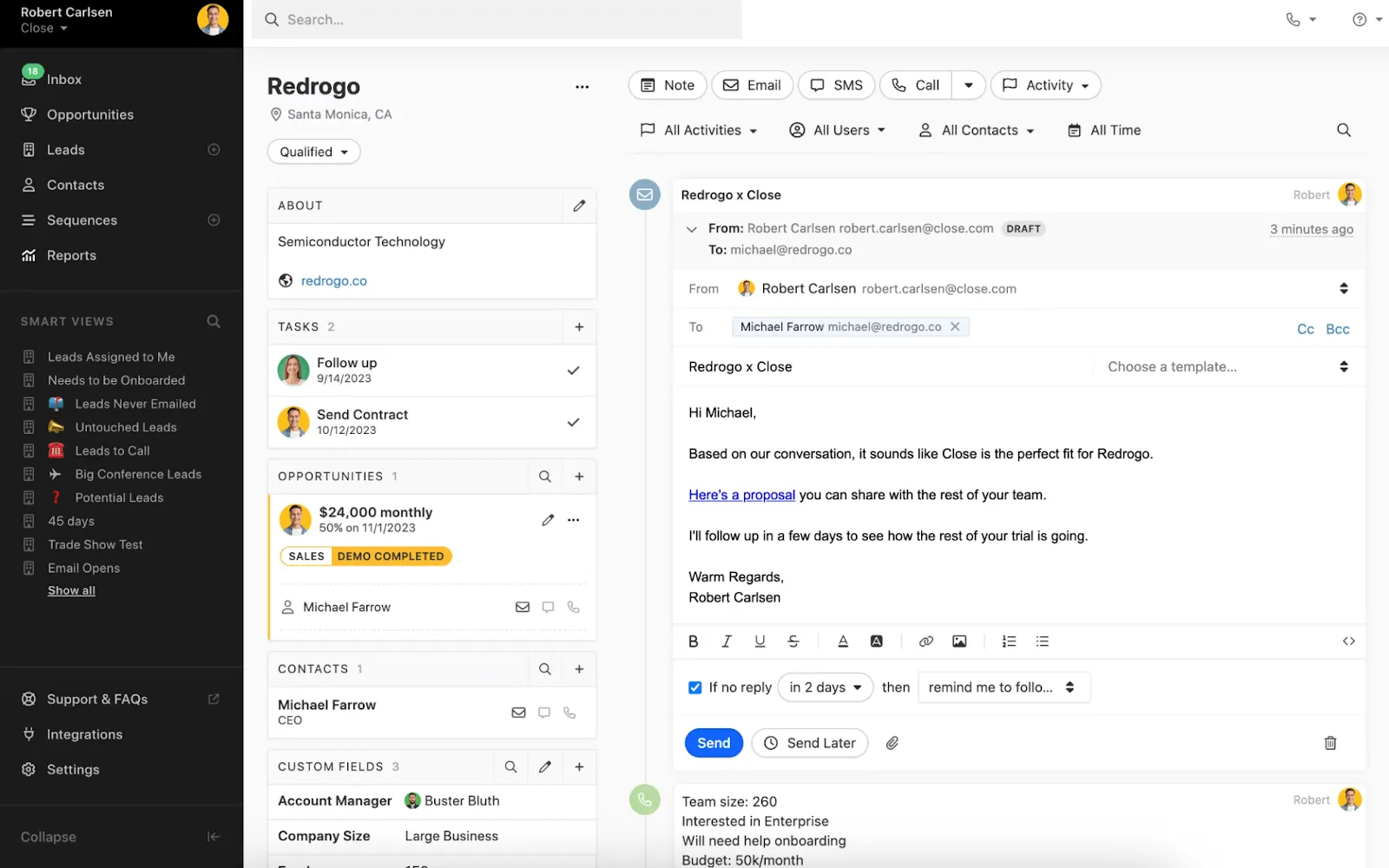 close CRM