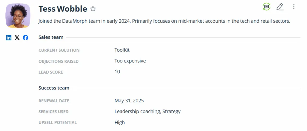section separators for crm custom fields
