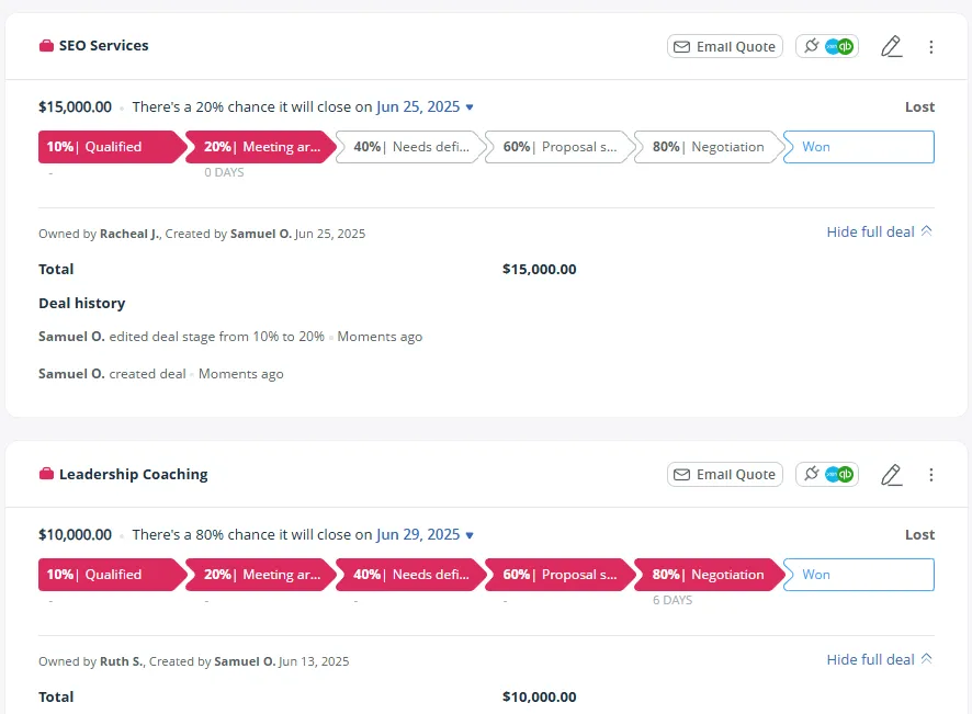 deal ownership in crm