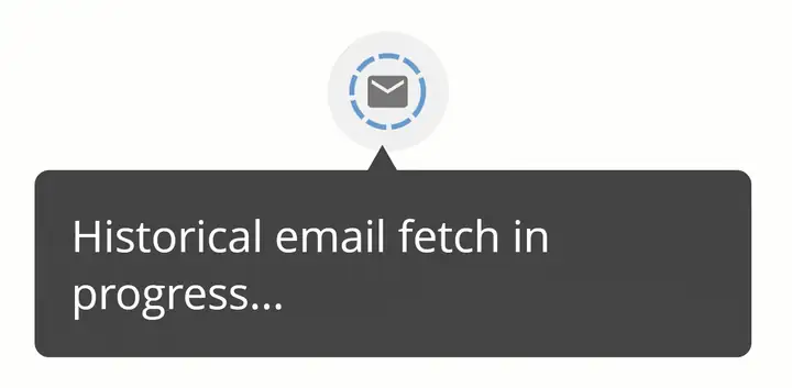 fetch historical email into an email crm