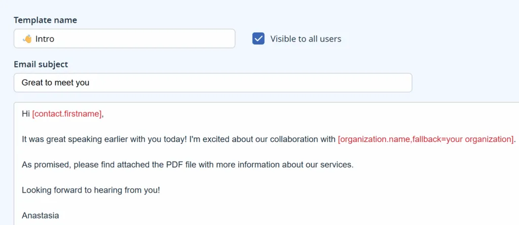 crm with mail merge
