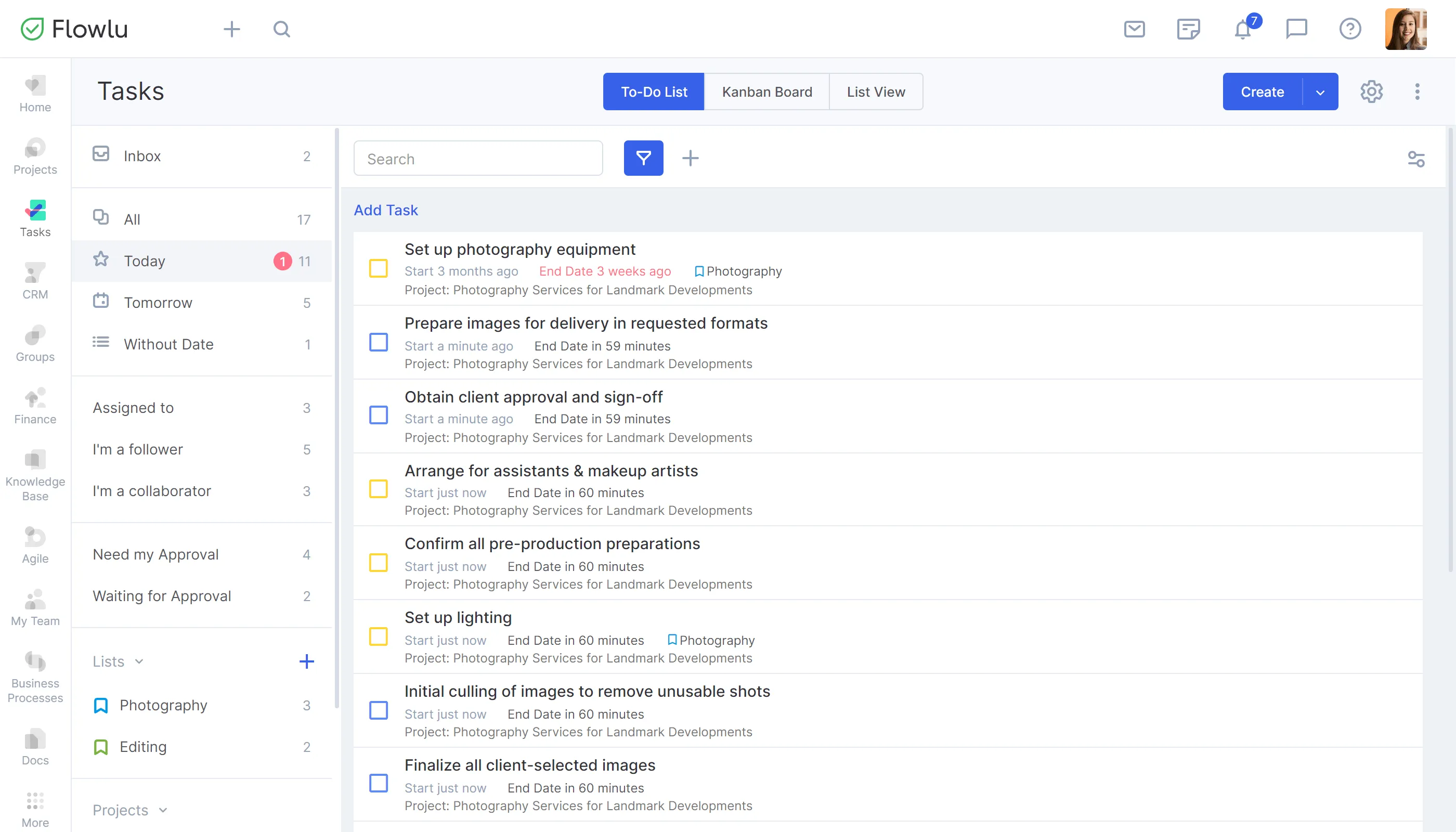 Flowlu CRM - GTD app