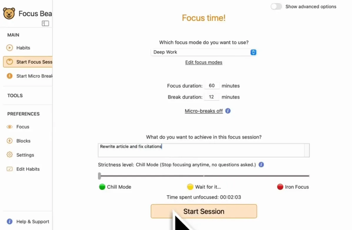 focus bear app for adhd