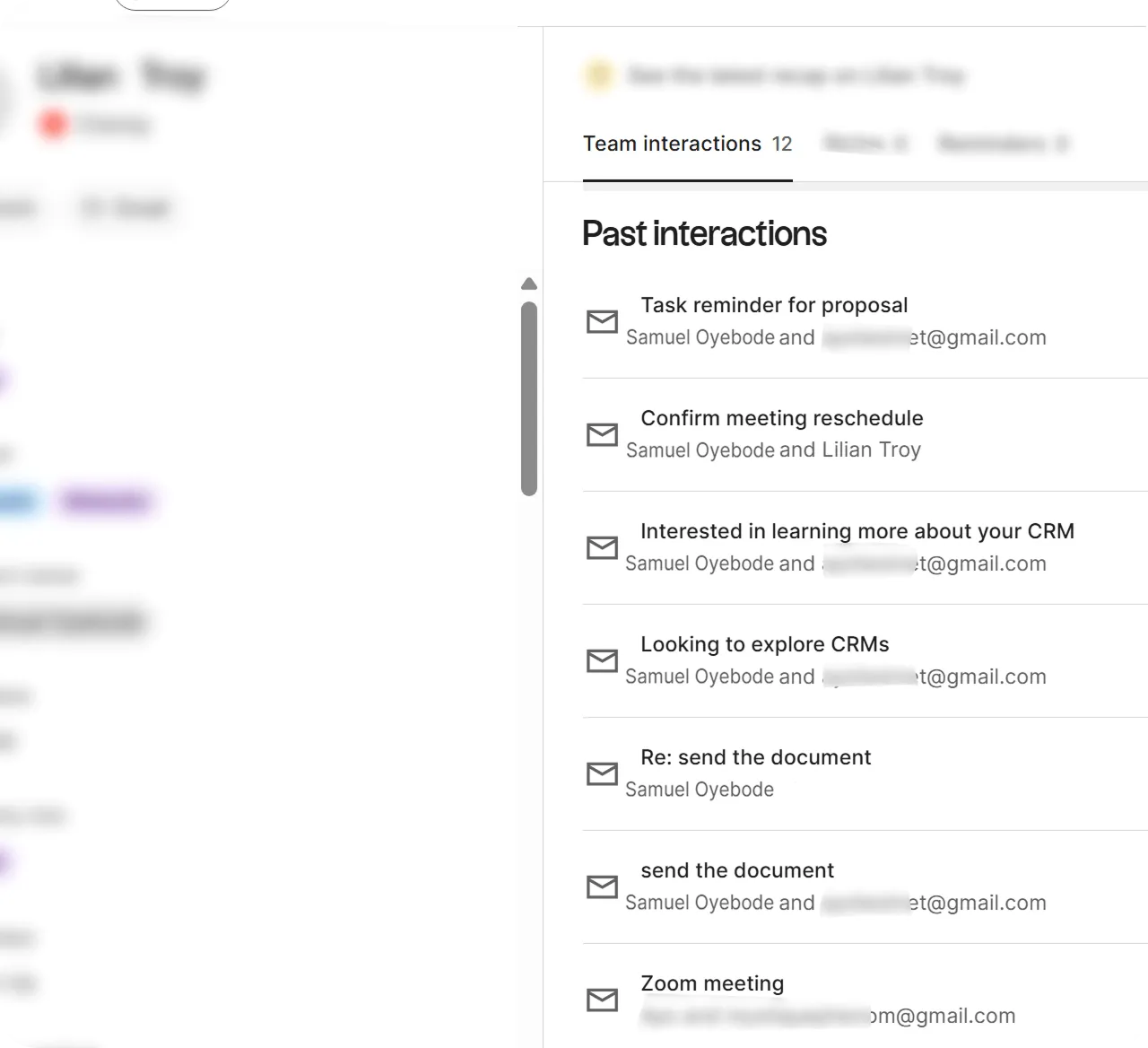 Folk email sync