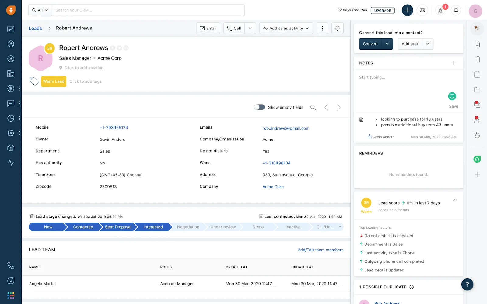 Freshsales affordable CRM solution for small businesses
