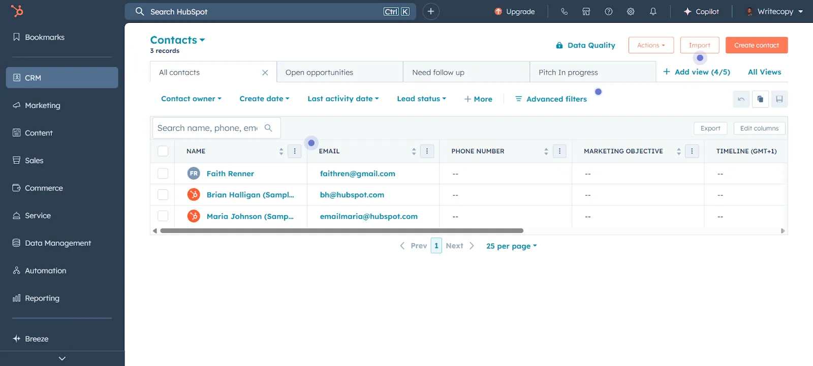 hubspot crm