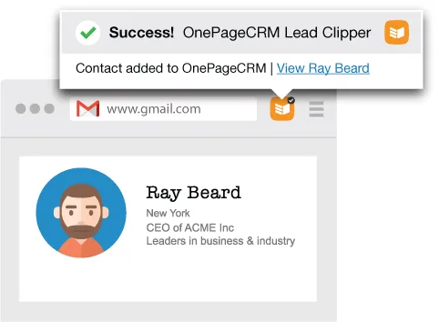 Lead clipper for capturing lead data from any web page