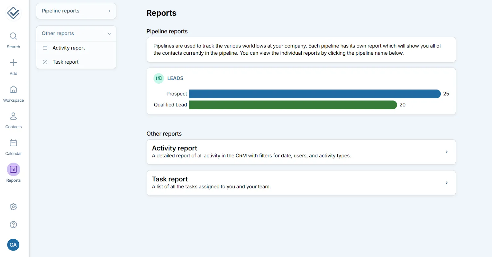buried pipeline in less annoying crm