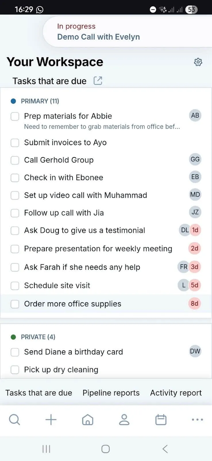 less annoying crm mobile interface