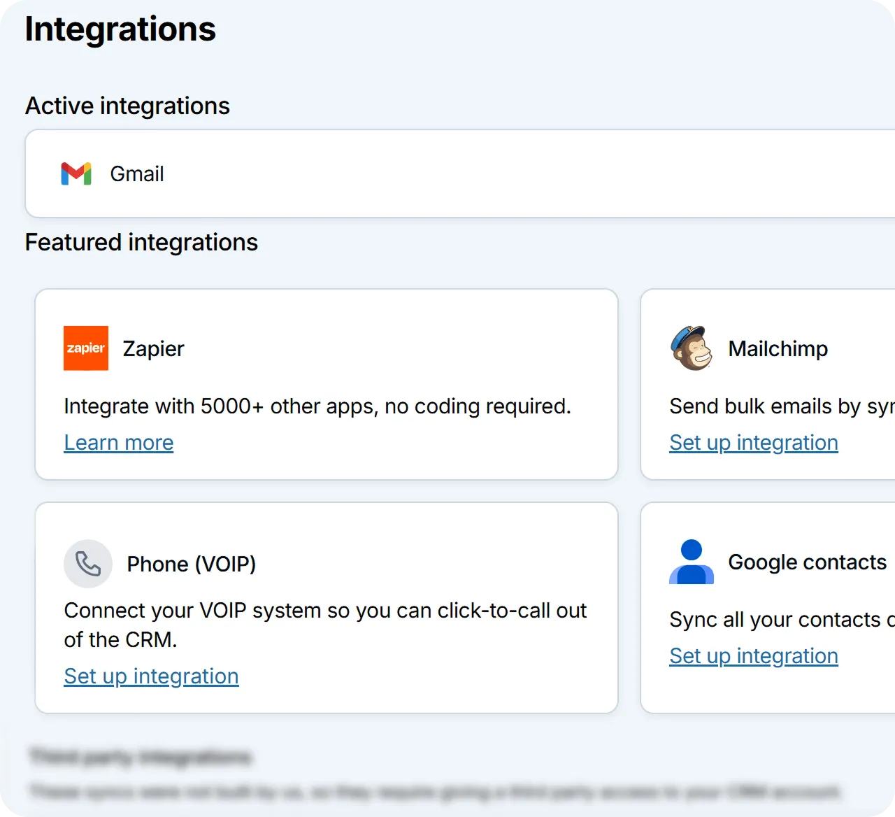 Less Annoying CRM integrations