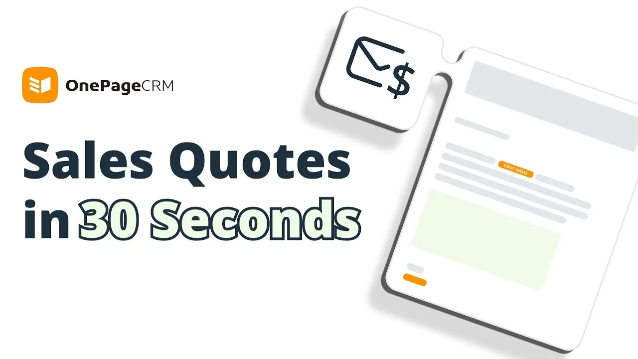 How to Create Sales Quotes in Your CRM | Send Quotes in 30 Seconds