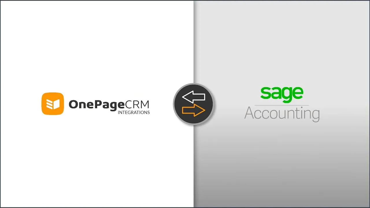 CRM Sage Integration: How to Connect Your CRM with Sage Accounting | OnePageCRM Tutorial