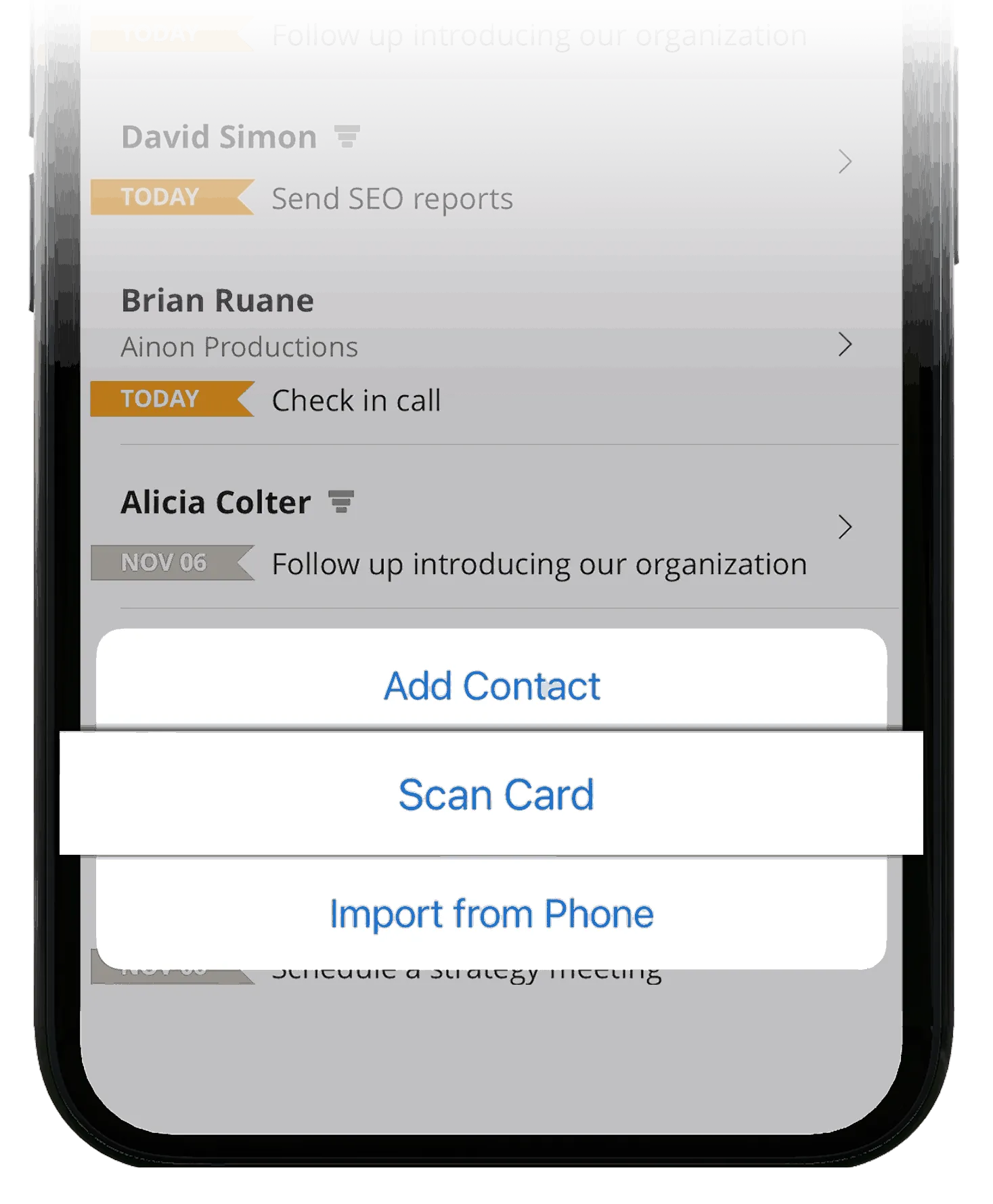 Mobile lead capture