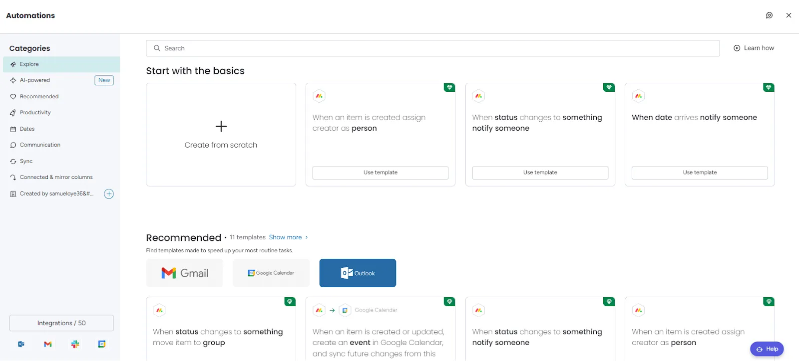 monday crm automation templates