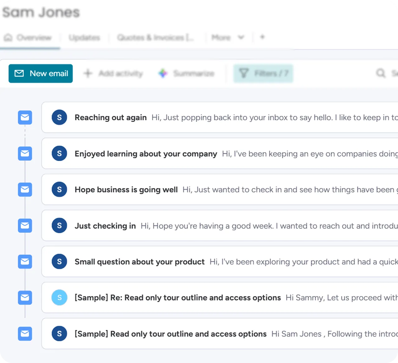 Monday CRM email sync