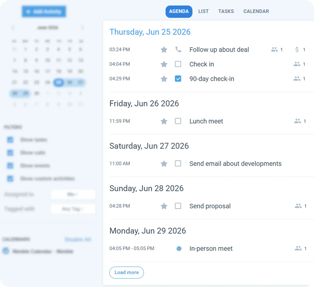 Nimble follow-up tracking
