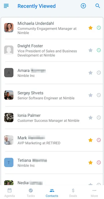 nimble mobile crm