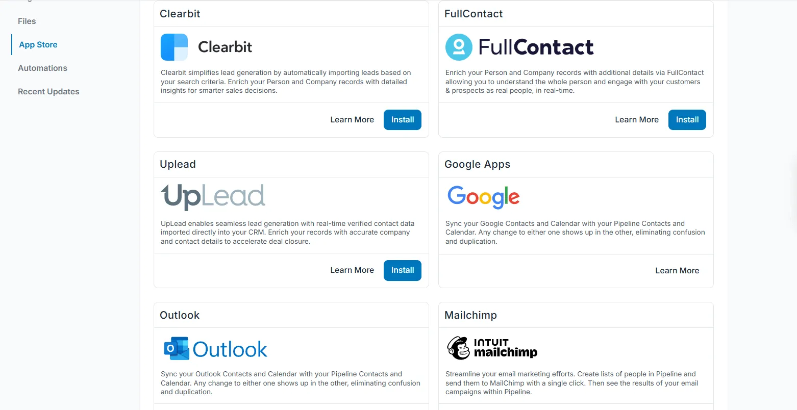 pipeline crm app store