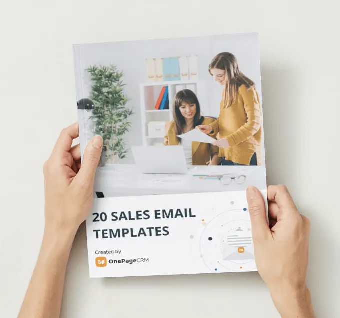 The 20 Sales Email Templates cover