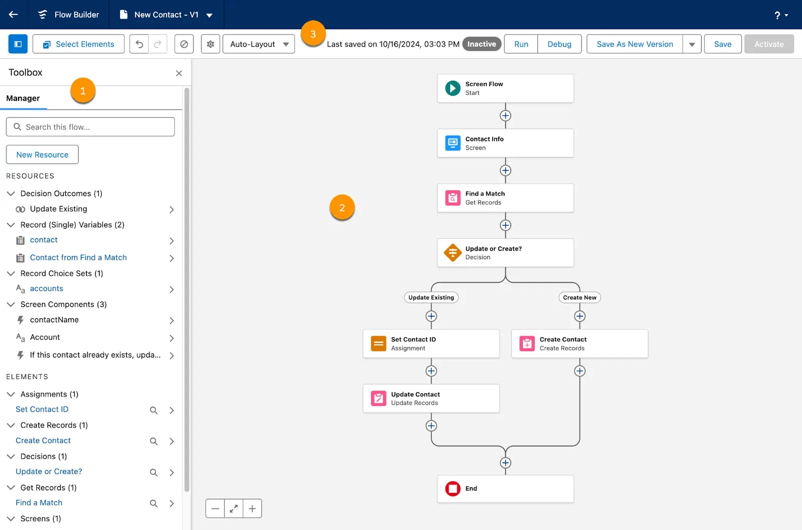 salesforce crm automation builder