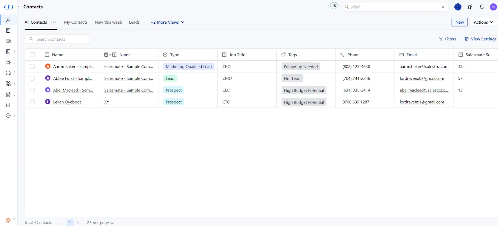 salesmate crm