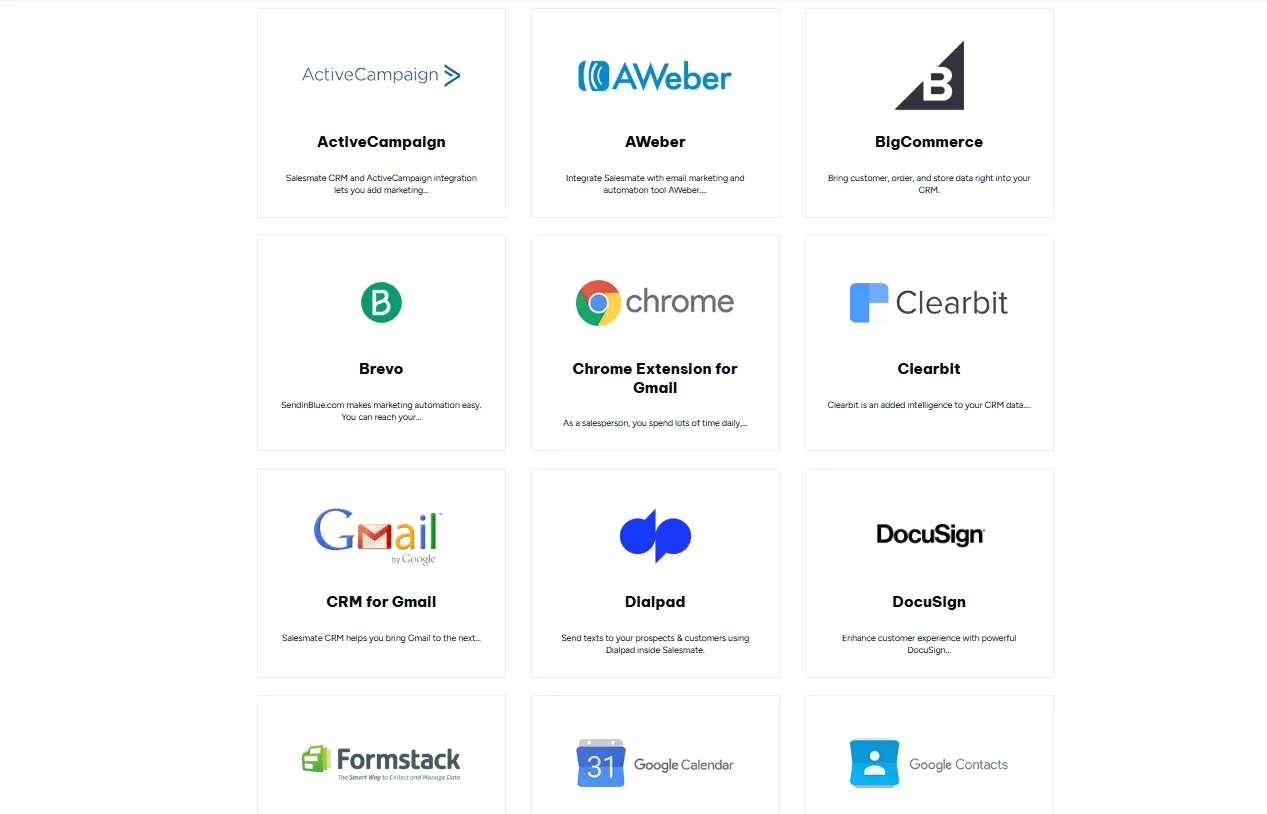 salesmate crm app marketplace