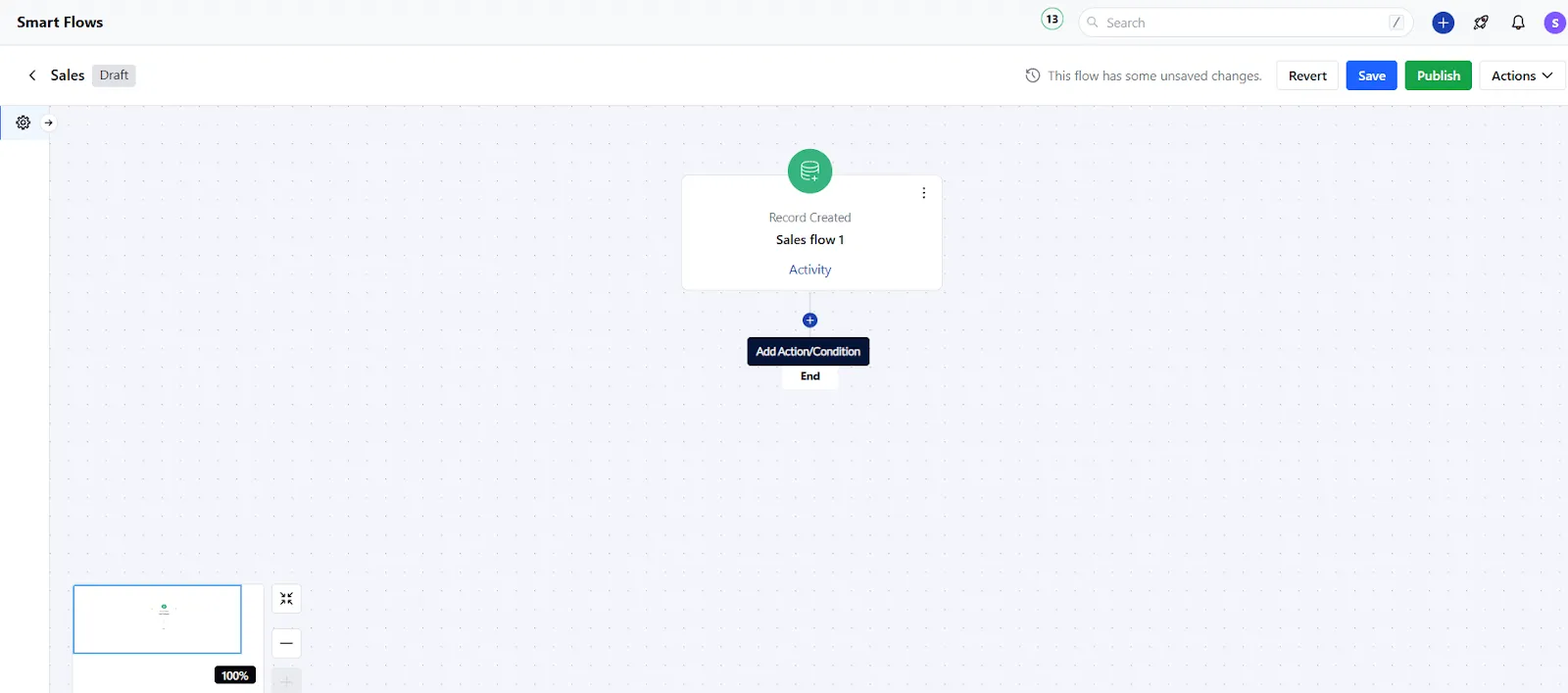 salesmate crm automation builder