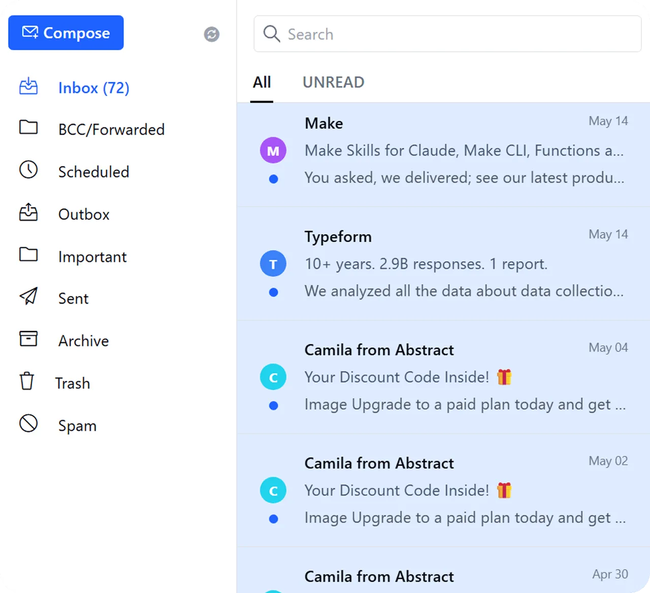 Salesmate email sync
