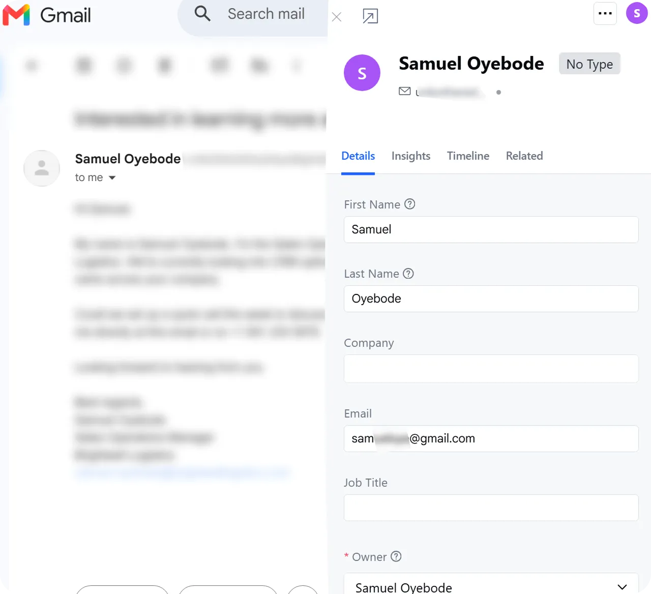 Salesmate lead capture