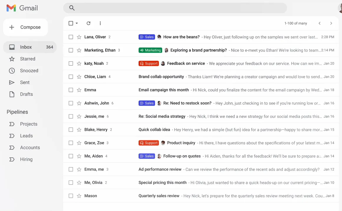 streak main page