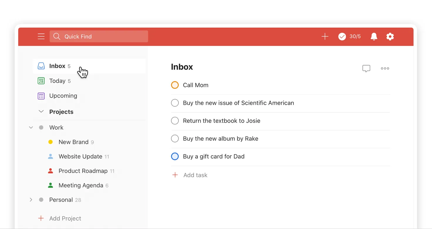 todoist gtd app