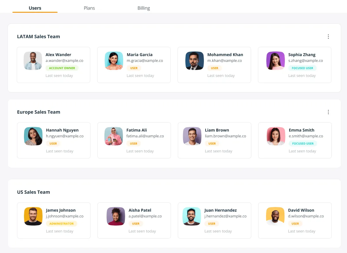 crm team setup