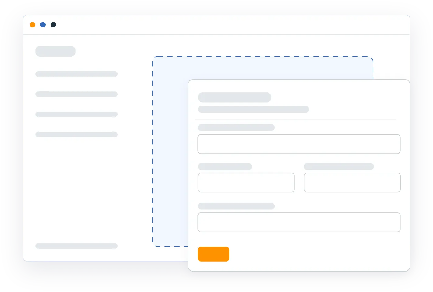 A Web Form embedded into a website page.