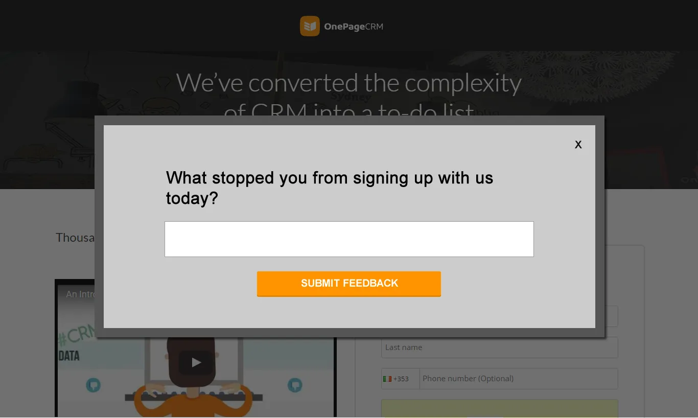 exit survey
