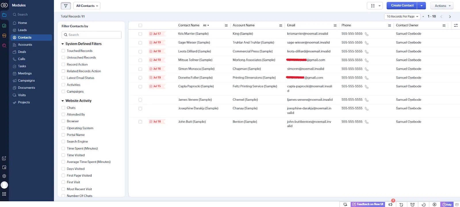 zoho for bulk emailing