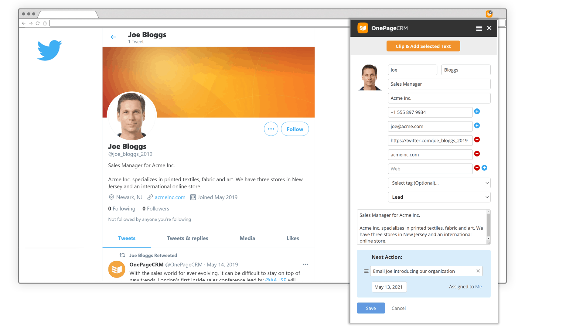 Lead Clipper for instant lead generation