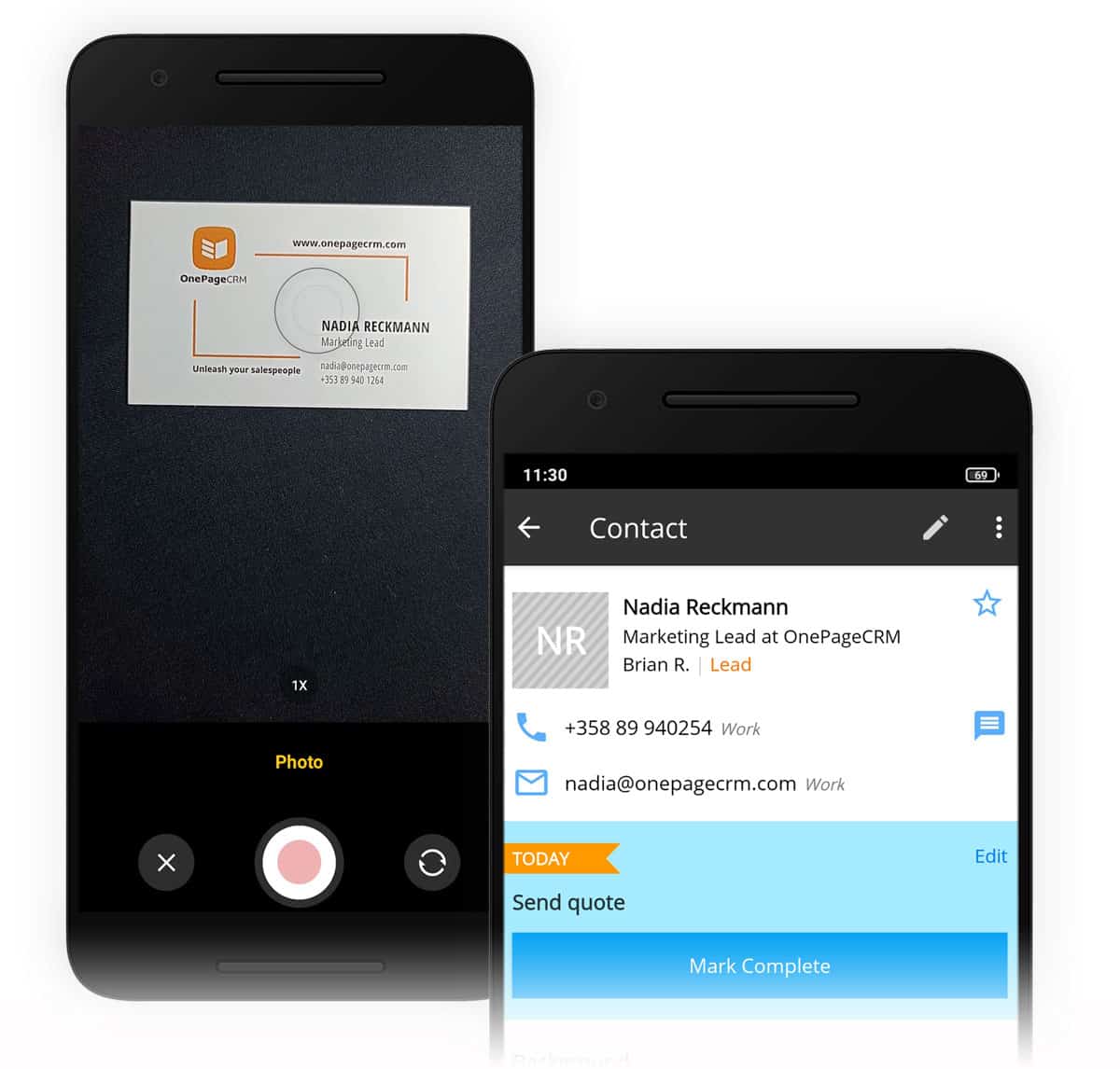 Business Card Scanner OnePageCRM