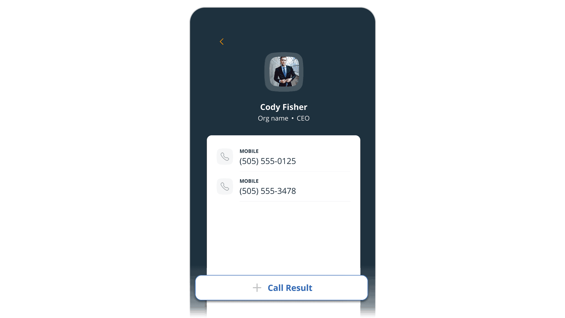 On the Road also allows you to speed dial your contacts, log call results and leave notes