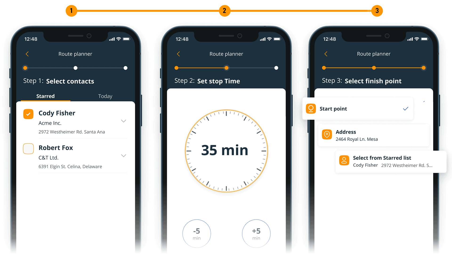 free route planner calculates the optimal sales route