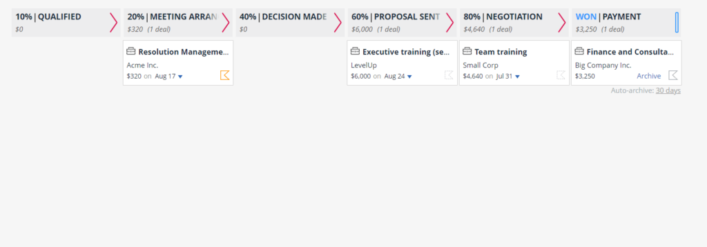 industry-specific crm with pipeline