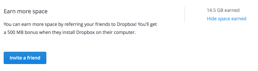 dropbox referral incentives